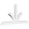 Ekena Millwork Richland Architectural Grade PVC Gable Bracket, 96"W x 48"H x 6"D x 6"F, 12/12 Pitch GBP096X48X0606RIC00 - alternate 1
